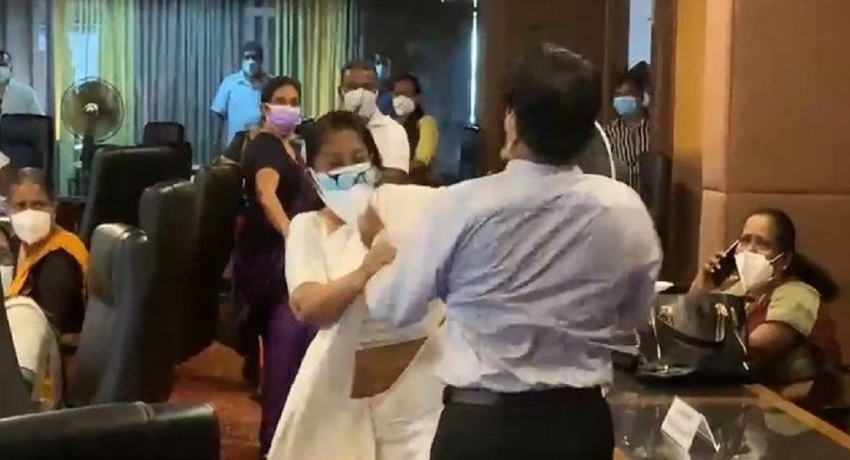 மஹரகம நகர சபை கைகலப்பு: நிஷாந்த விமலச்சந்திர கைது