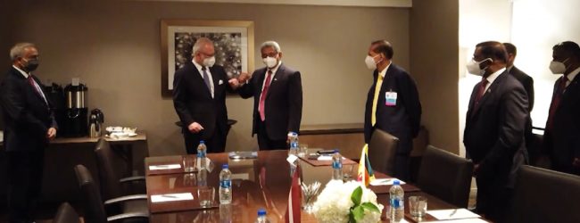 இலங்கை - லாட்வியா ஜனாதிபதிகள் கலந்துரையாடல்