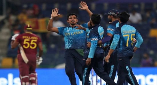 T20 உலகக்கிண்ணம்: மேற்கிந்திய தீவுகளுக்கு எதிரான போட்டியில் இலங்கை வெற்றி