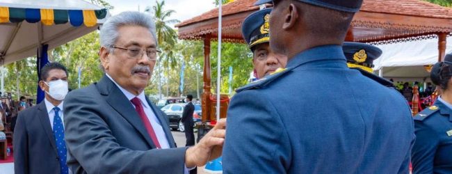 ஜனாதிபதி தலைமையில் விமானப்படை பயிற்சி நிறைவு நிகழ்வு