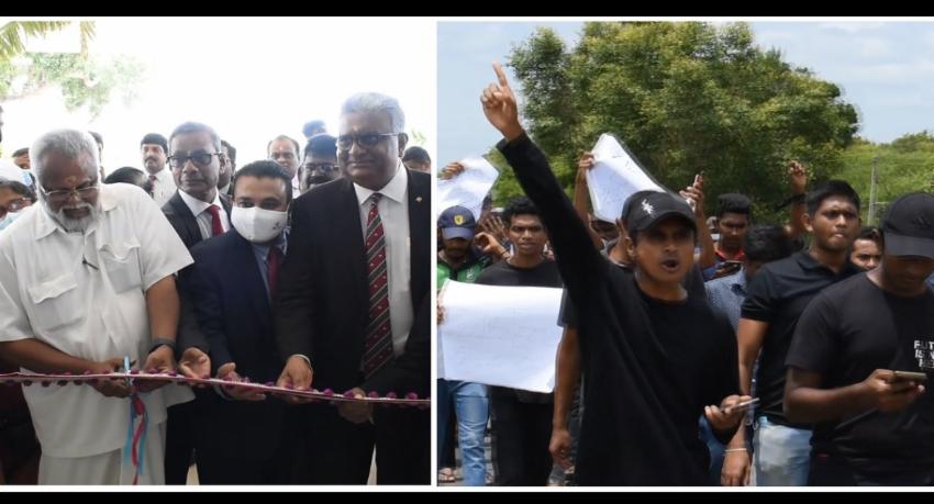 கிளிநொச்சி வளாக கட்டட திறப்பு விழாவில் அமைதியின்மை