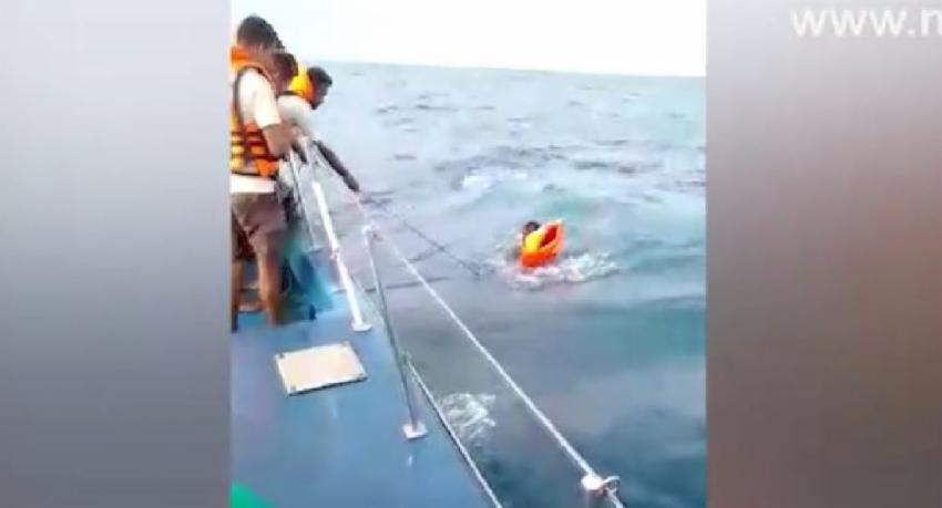 கடலில் மூழ்கிக்கொண்டிருந்த 06 மீனவர்கள் பாதுகாப்பாக மீட்பு