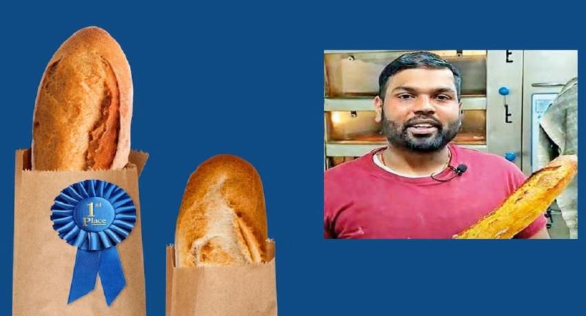 பிரான்ஸில் நடைபெற்ற பாண் தயாரிக்கும் போட்டியில் இலங்கையரான தர்ஷன் செல்வராஜா முதலிடம்