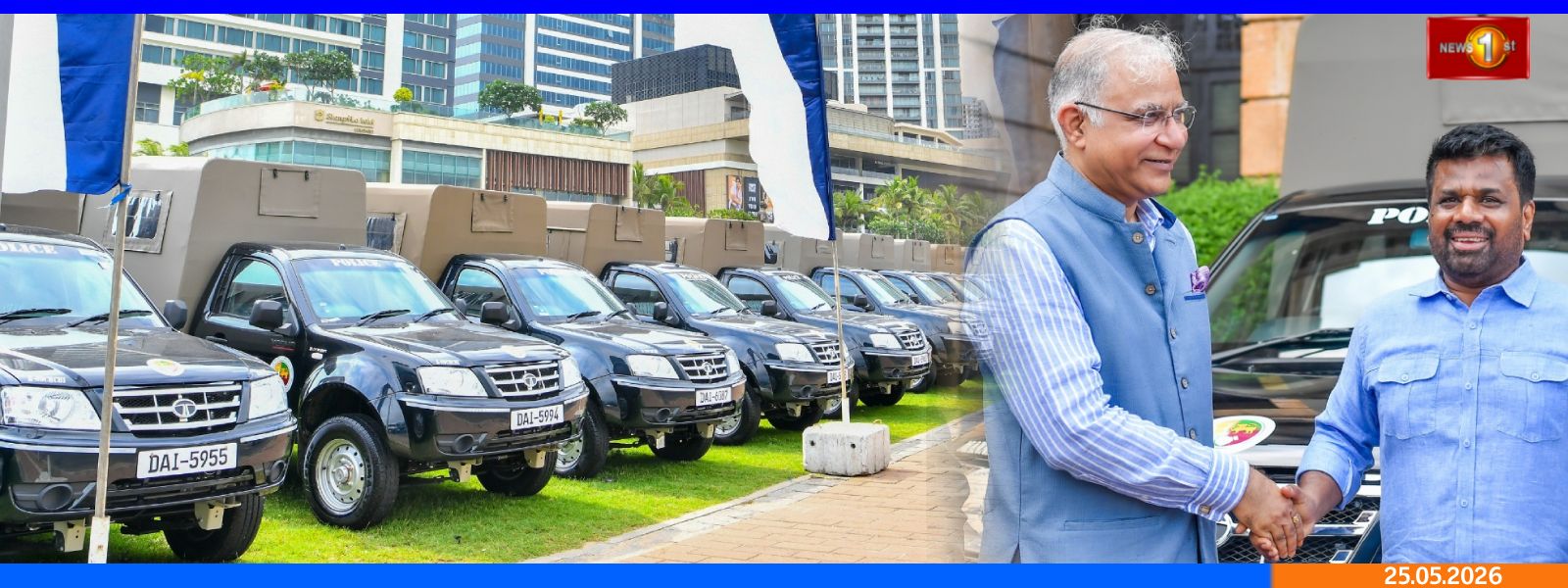 இந்தியாவினால் இலங்கைக்கு 134 கெப் வாகனங்கள்